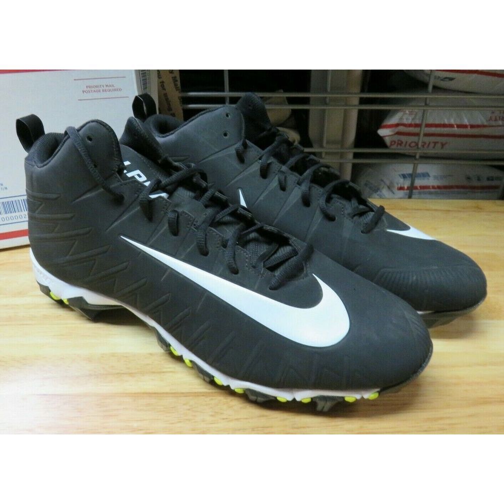 NIKE Mens Alpha Menace Shark Football Cleats Black Size‎ US 16 878122-011 New